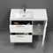 Wall Mounted Bathroom Vanity, Modern, 36